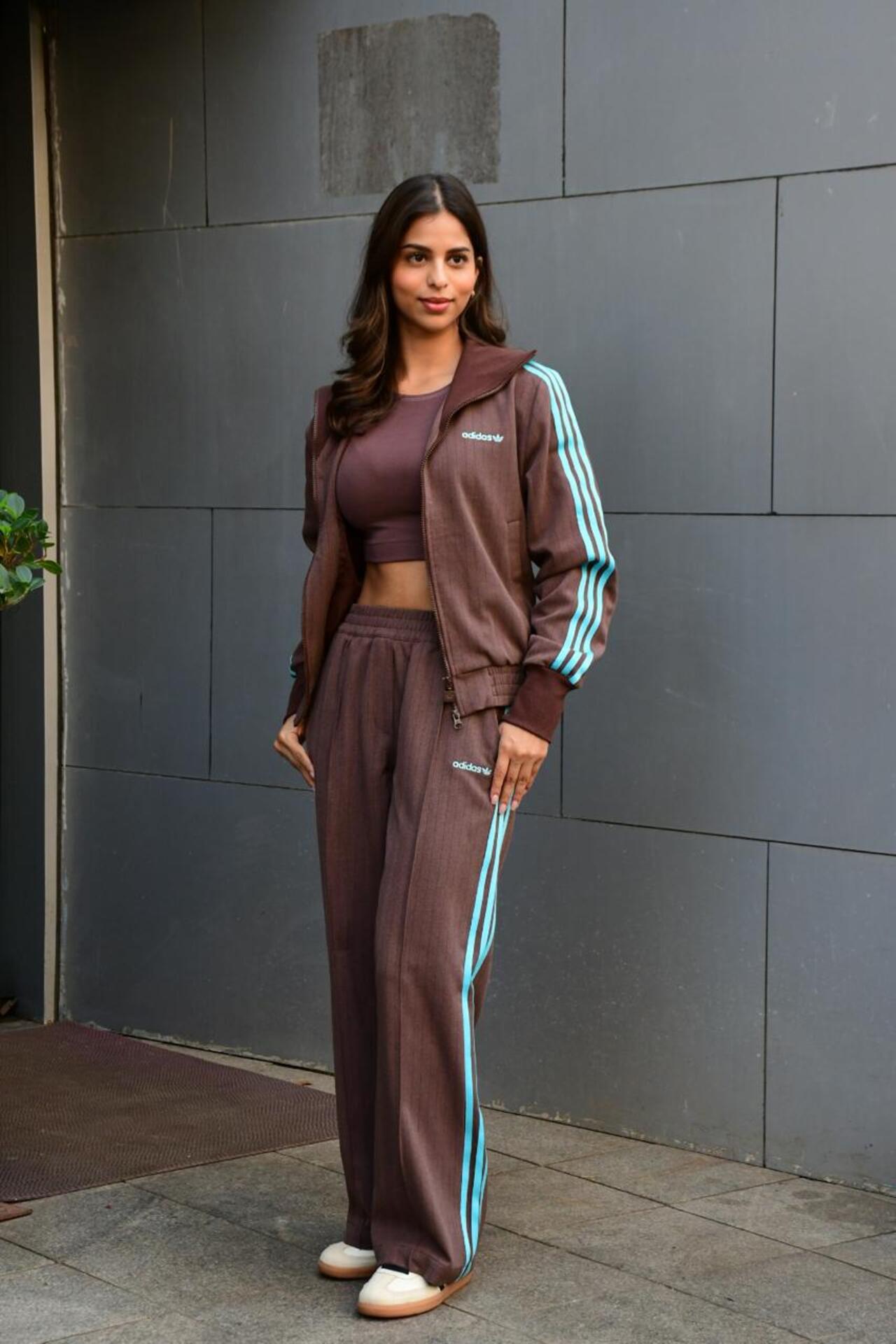Suhana Khan made a striking appearance in athleisure during an event in the city